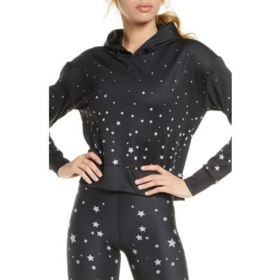 Cor Designed By Ultracor Galaxy Crop Hoodie, Black