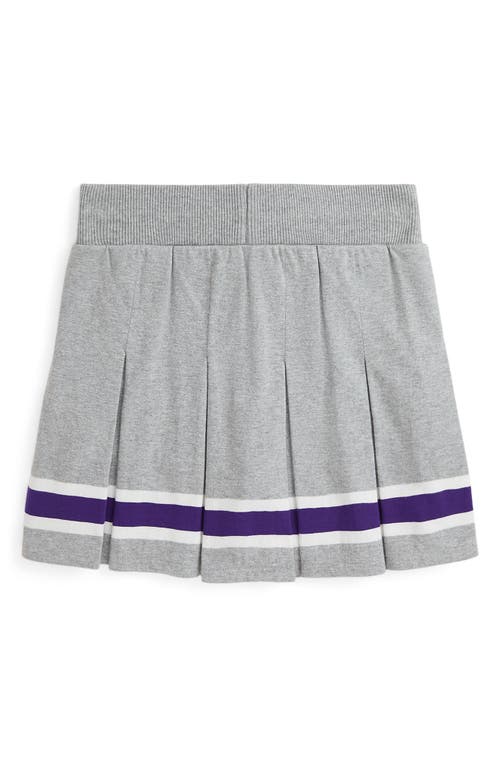 Shop Polo Ralph Lauren Kids' Pleated Tennis Skirt In Andover Heather/purple