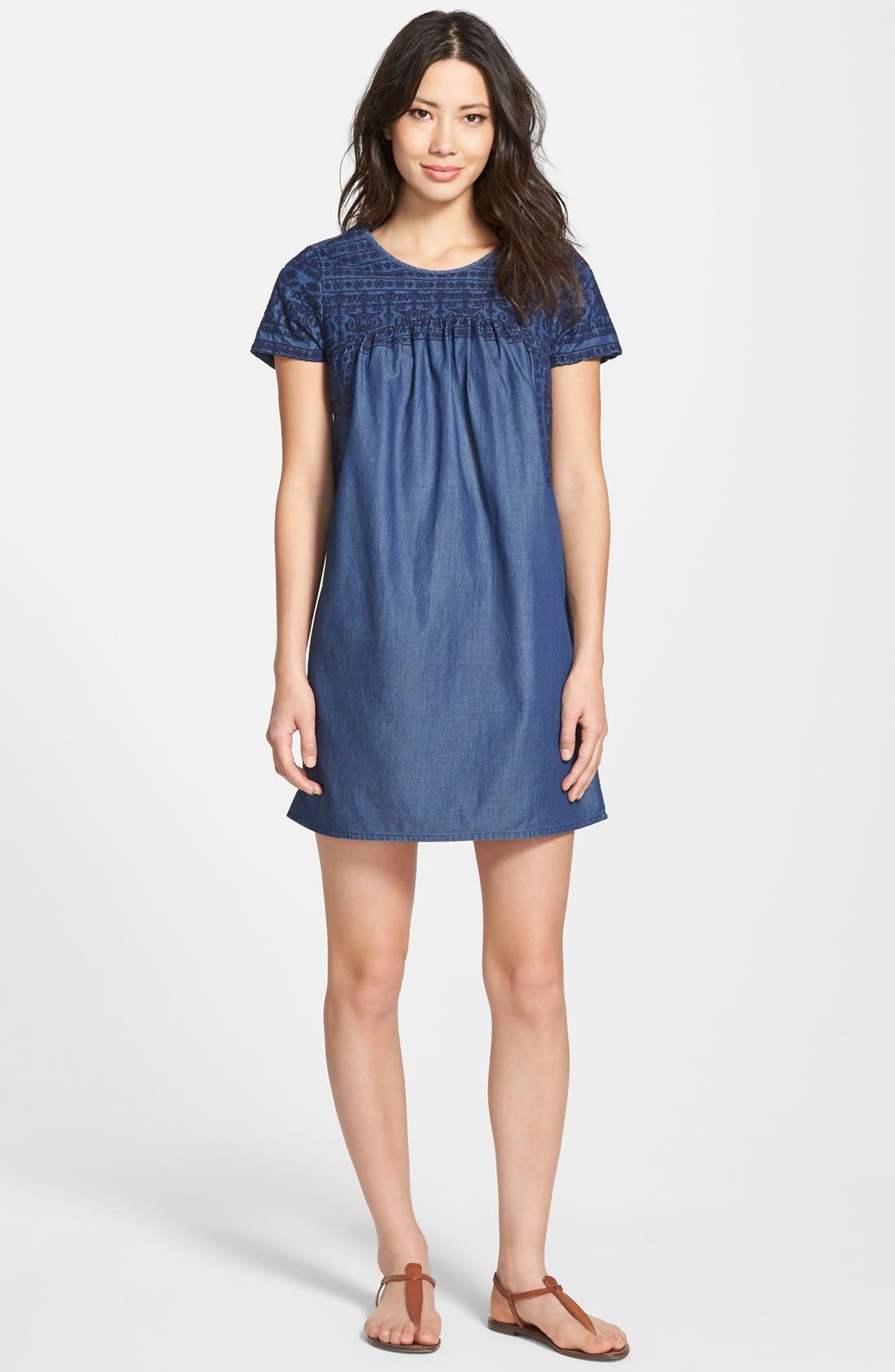 lucky brand chambray dress