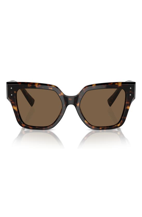 Dolce & Gabbana 52mm Square Sunglasses In Havana