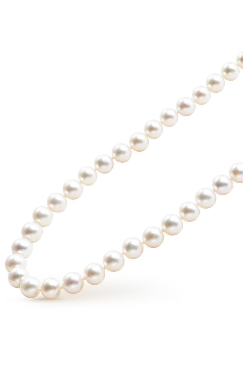 LAGOS Luna Freshwater Pearl Necklace, Alternate, color, Silver