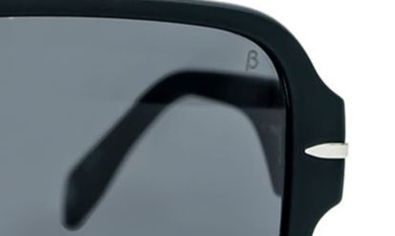 Shop Mita Sustainable Eyewear 58mm Navigator Sunglasses In Matte Black/ Matte Black