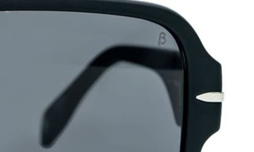 Shop Mita Sustainable Eyewear 58mm Navigator Sunglasses In Matte Black/matte Black