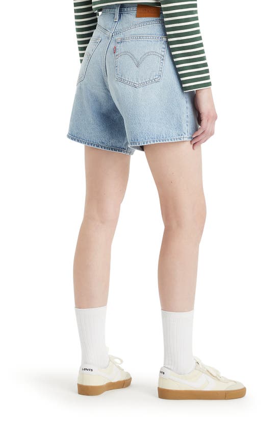 Shop Levi's Baggy High Waist Denim Shorts In Far And Wide Short
