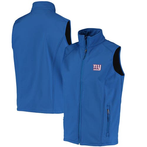 Men's Dunbrooke Royal New York Giants Circle Archer Softshell Full-Zip Vest
