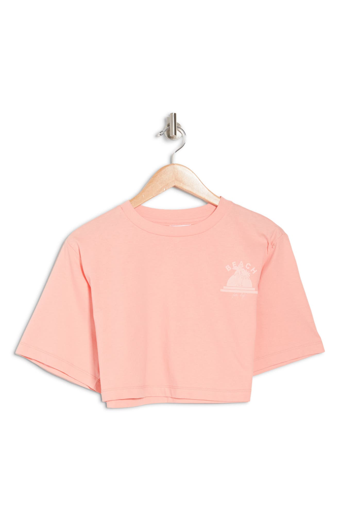Abound Graphic Crop T-shirt In Pink Beach For Life