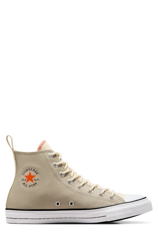 Converse Gender Inclusive Chuck Taylor® All Star® High Top Sneaker In Beach Stone/ Natural Ivory