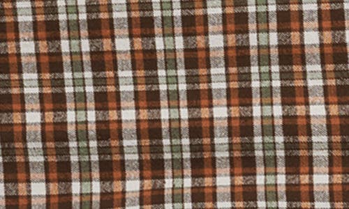 Quiksilver Legend Classic Flannel Button-up Shirt In Dark Brown