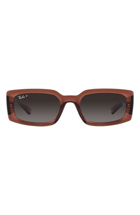 Warren 54mm Gradient Polarized Rectangular Sunglasses