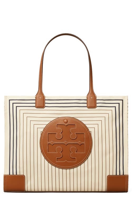 Tory Burch Ella Print Tote In White