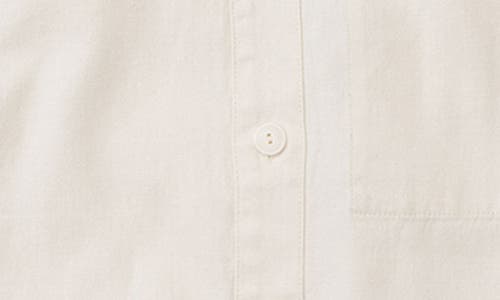 Shop Imperfects The Benny Short Sleeve Button-up Shirt In Natural