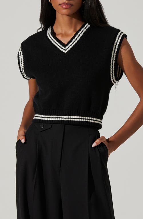 Shop Astr The Label Kirby Sweater Vest In Black White