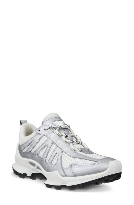 Shop Ecco Biom® C-trail Sneaker In Silver Metallic/ White