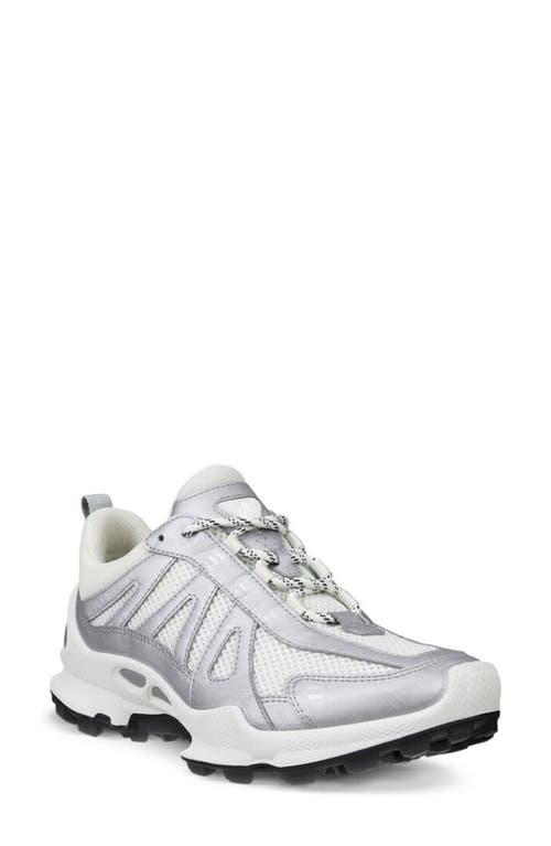 Shop Ecco Biom® C-trail Sneaker In Silver Metallic/white