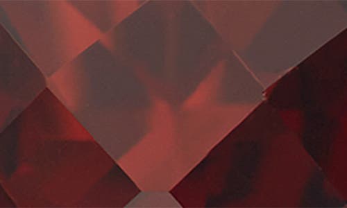 Fuzion Creations Cushion-cut Stone Stud Earrings In Garnet