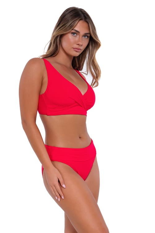 Shop Sunsets Elsie Top-40e/38f/36g In Geranium