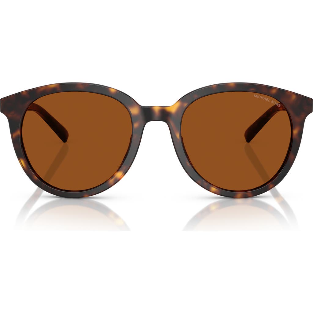 Michael Kors 53mm Round Sunglasses In Dk Tort