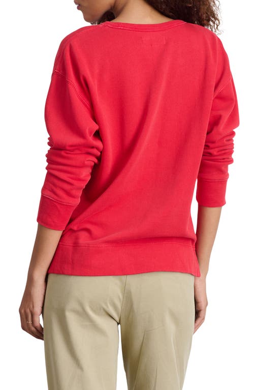 Shop Alex Mill Frankie Sweatshirt In Cardinal