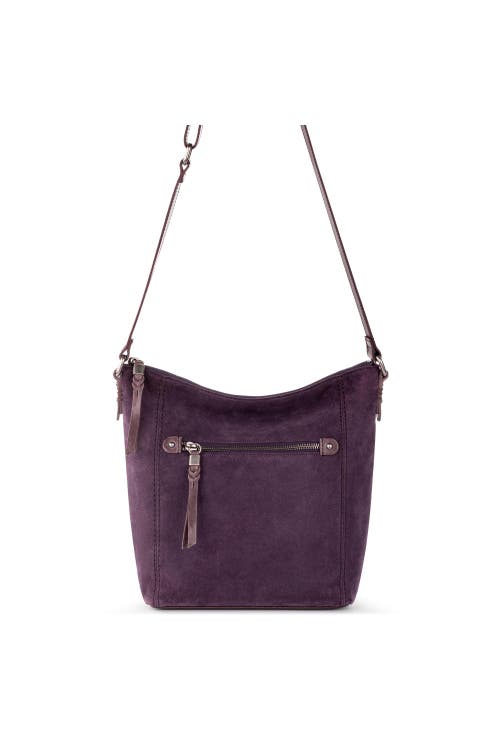 Shop The Sak Ashland Leather Crossbody In Aubergine Suede