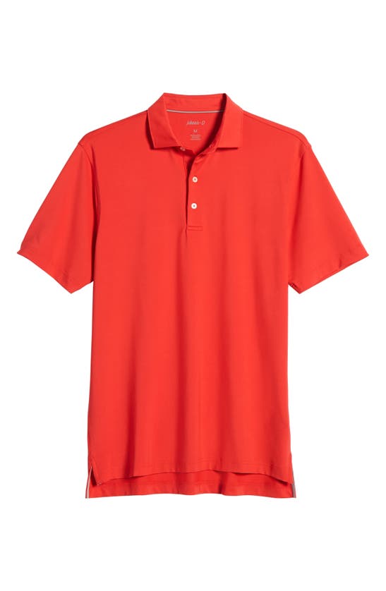 Johnnie-o Birdie Classic Fit Performance Polo In Red
