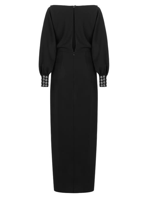 NOCTURNE NOCTURNE KNOT FRONT LONG DRESS 