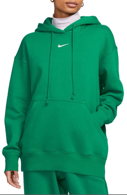 Nike Sportswear Phoenix Oversize Fleece Hoodie In Malachite/sail