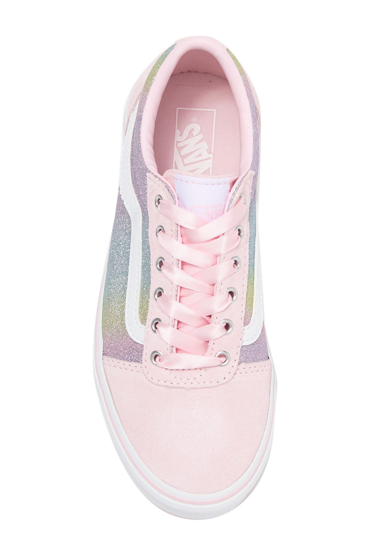 vans ward glitter rainbow