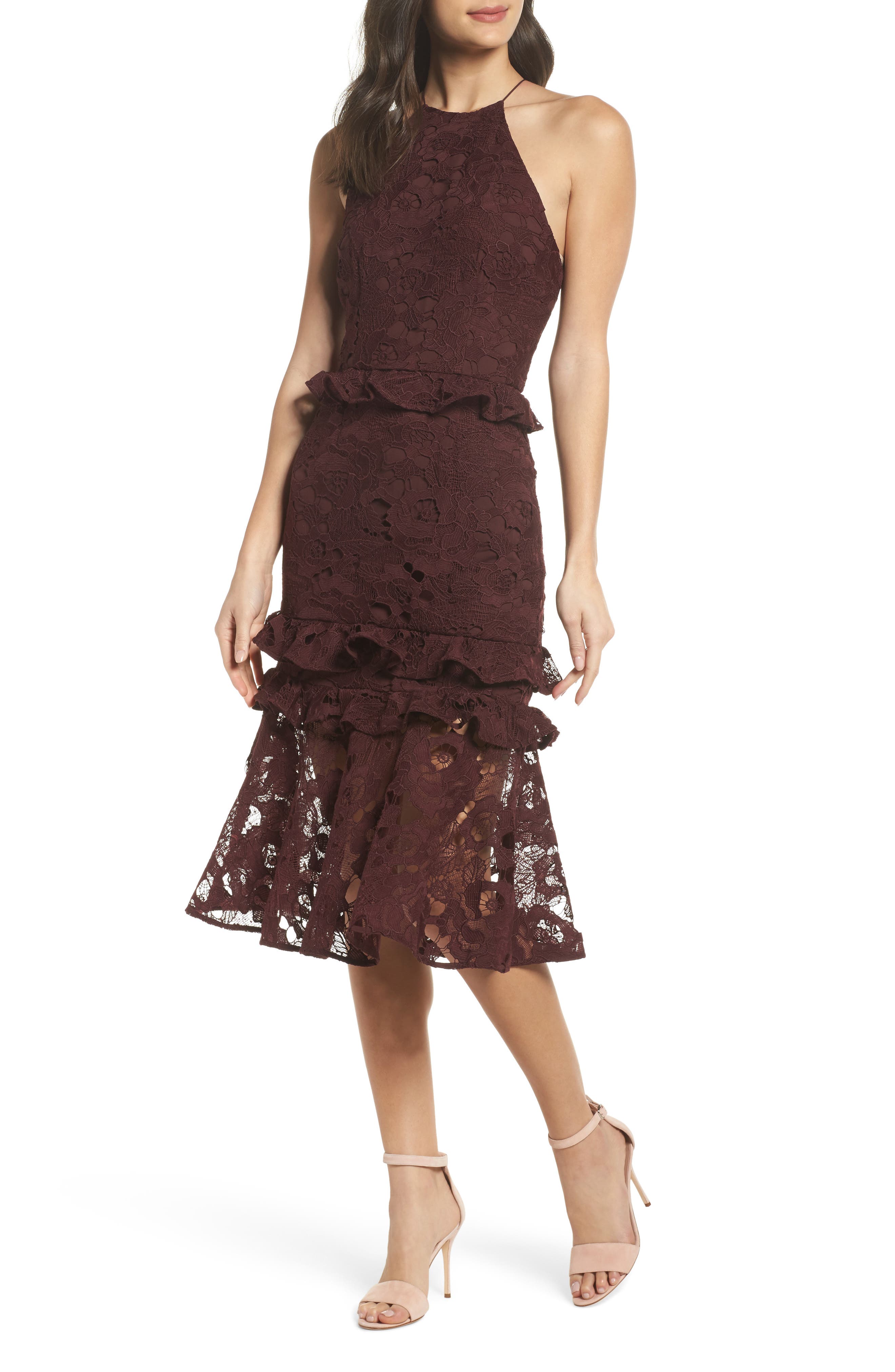 lace midi dress nordstrom
