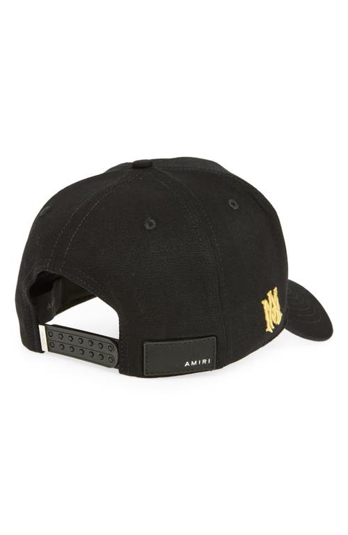 AMIRI AMIRI HOLLYWOOD EMBROIDERED COTTON CANVAS BASEBALL CAP 