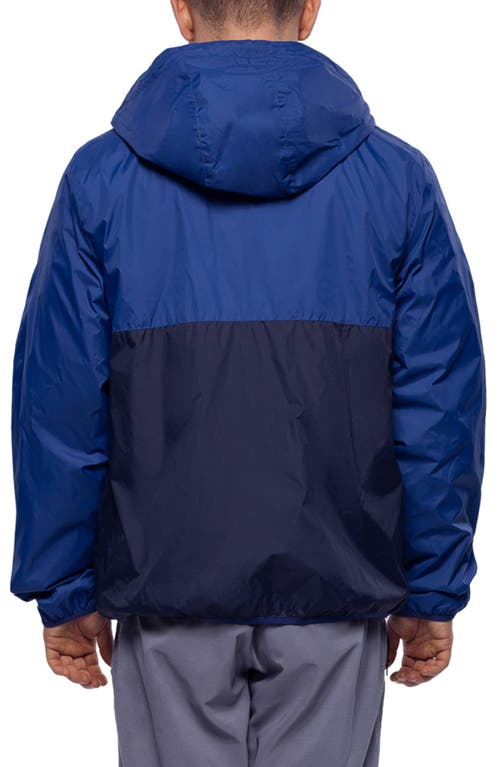 Rokka&rolla Packable Mesh Lined Windbreaker In Blue Navy