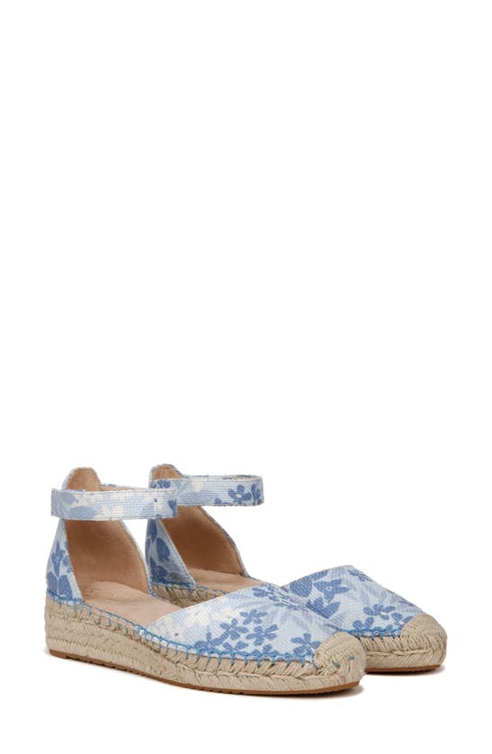 Shop Soul Naturalizer Wren Ankle Strap Espadrille Platform Sandal In Bluebell Fabric