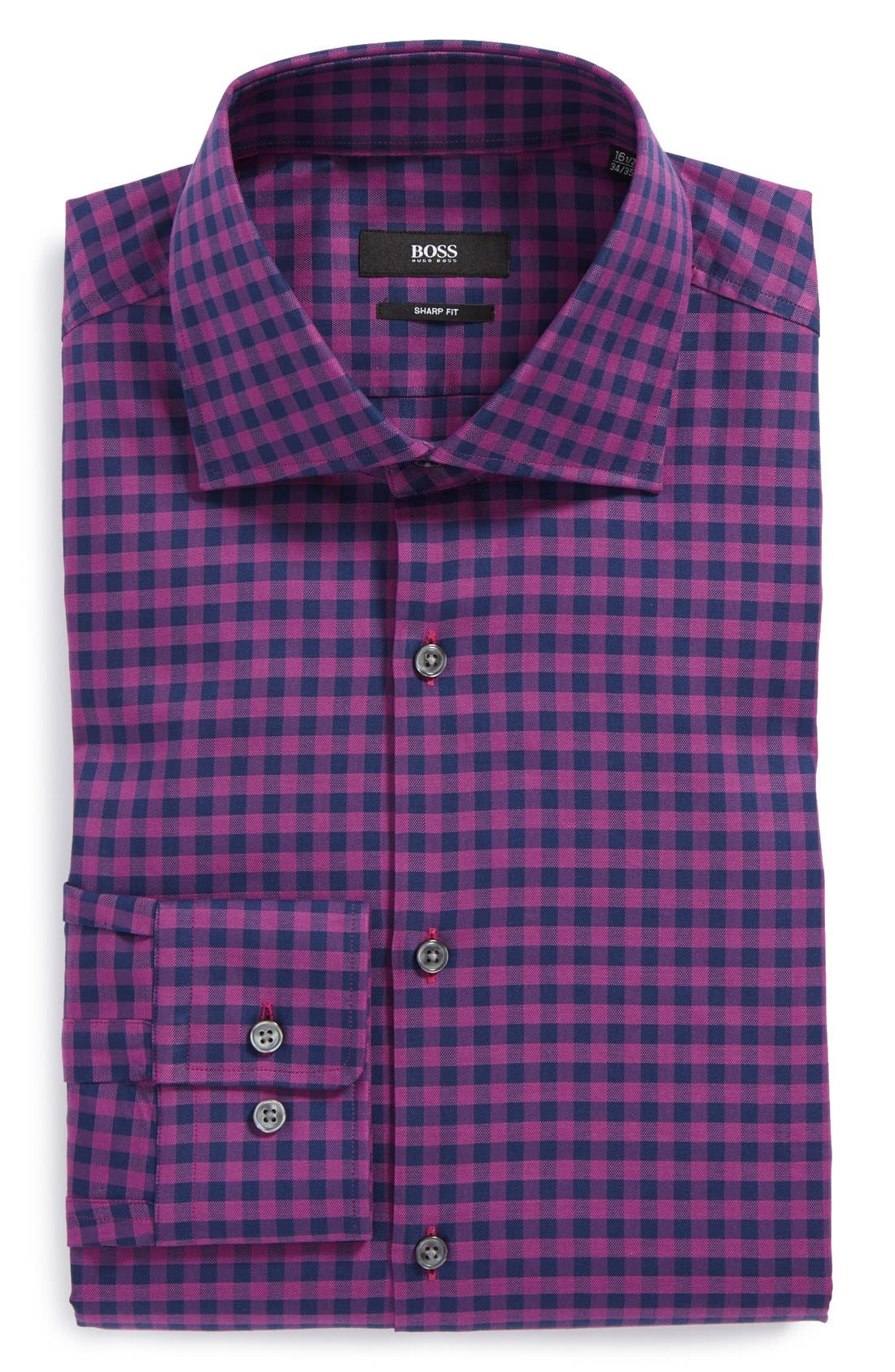 BOSS HUGO BOSS 'Miles US' Sharp Fit Check Dress Shirt Nordstrom