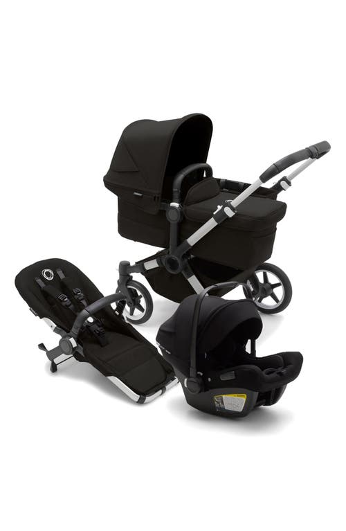 Bugaboo Donkey 5 Mono Stroller with Bassinet & Turtle Air by Nuna Car Seat in Aluminum/black/black