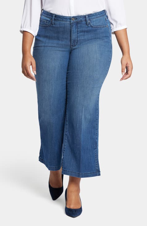 Teresa Ankle Wide Leg Jeans (Plus)