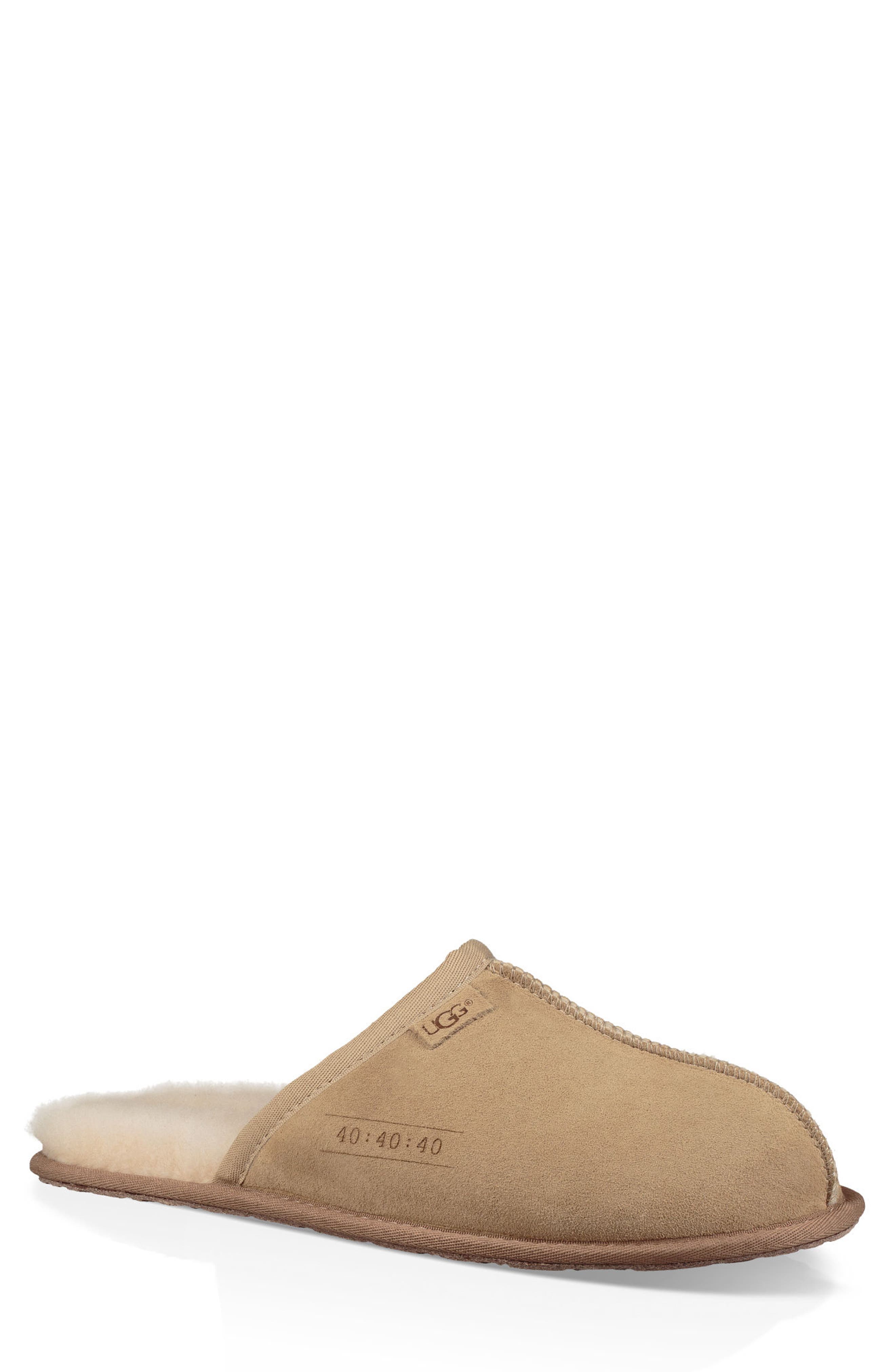 Ugg Scuff 40:40:40 Anniversary Genuine Shearling Slipper, Brown