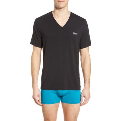 Boss Regular Fit V-Neck T-Shirt, Black