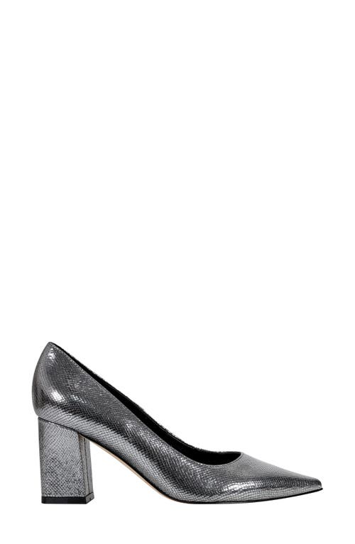 Shop Marc Fisher Ltd Zala Block Heel Pump In Pewter