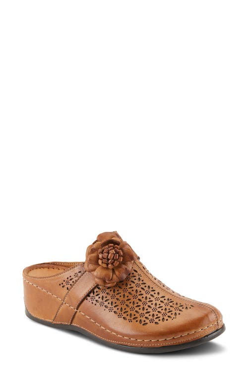 Spring Step Lilybean Wedge Mule In Camel