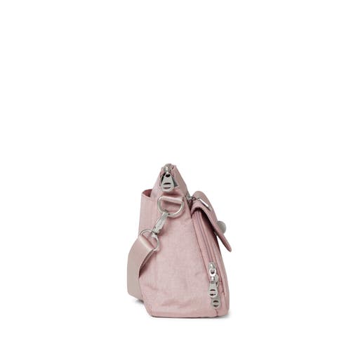 Baggallini Calais Travel Crossbody Bag In Blush Shimmer