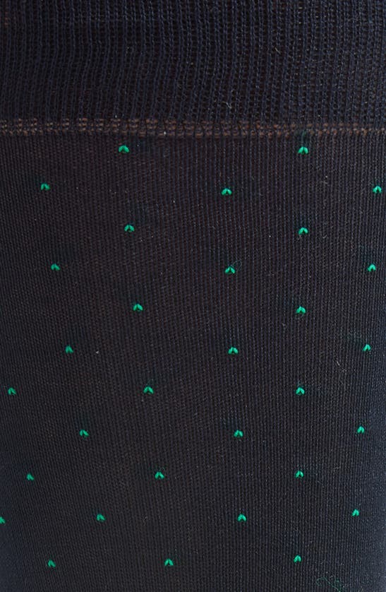 Pantherella Gadsbury Fil Coupé Dot Dress Socks In Navy