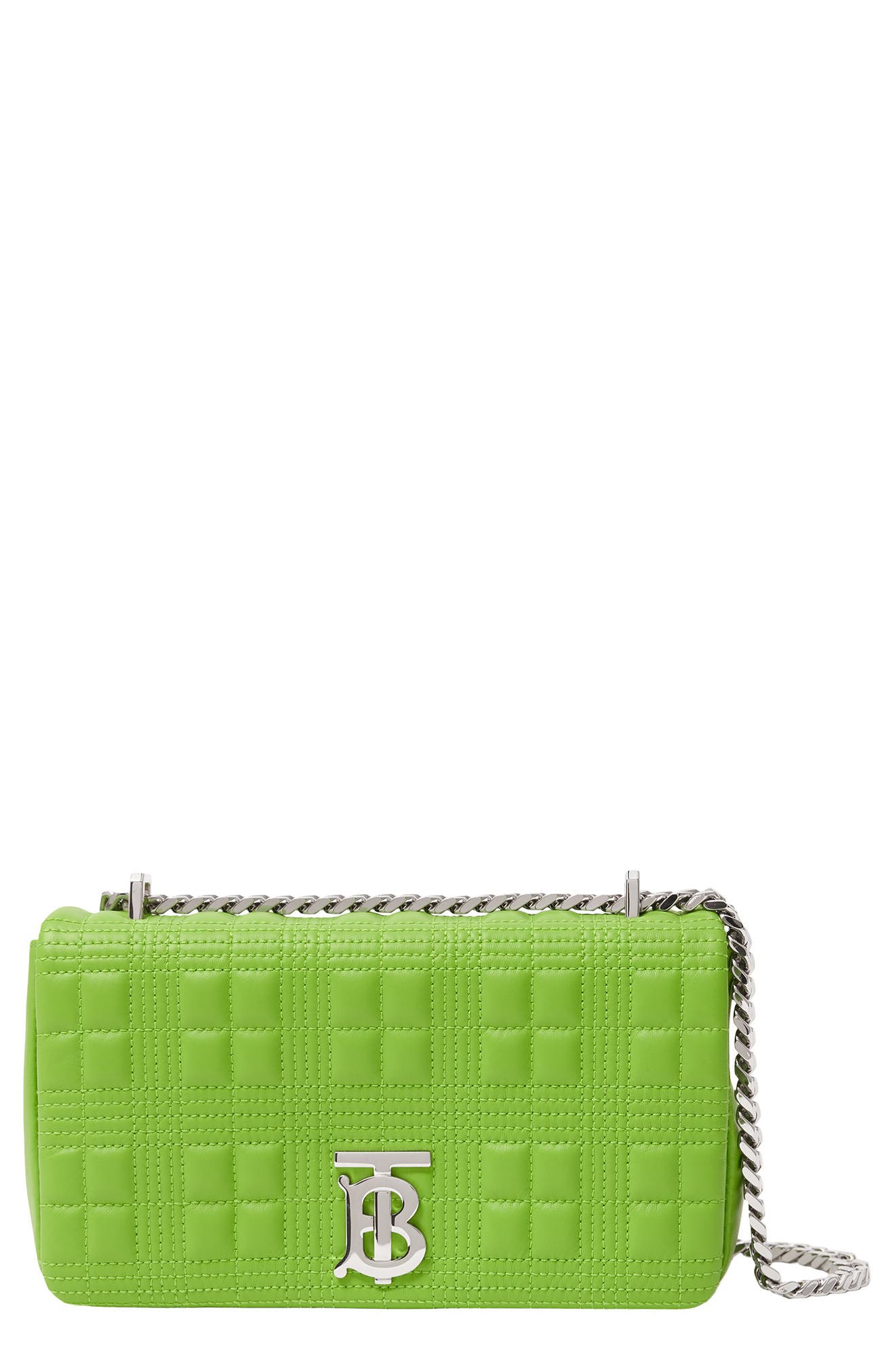 Burberry Small Lola Quilted Leather Shoulder Bag in Brilliant Green at Nordstrom