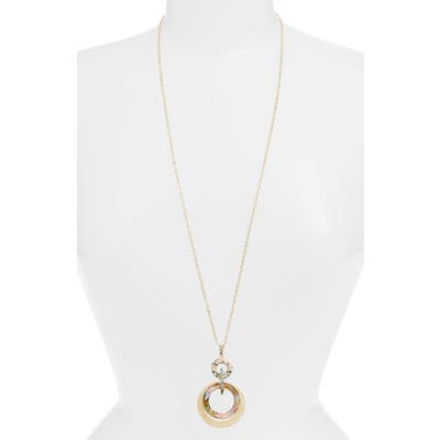 Lele Sadoughi Banded Hoop Pendant Necklace (Nordstrom Exclusive)