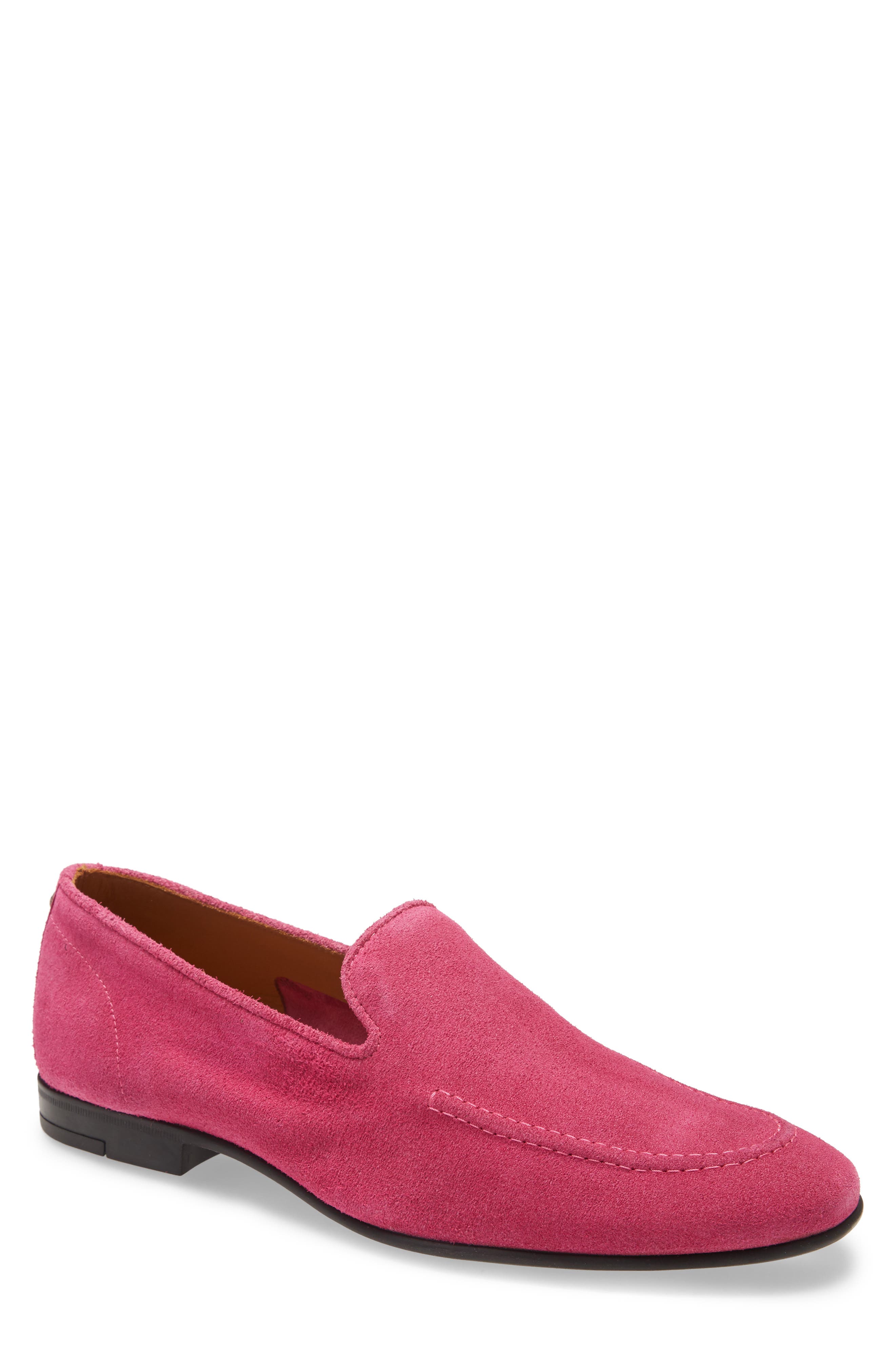 mens pink loafers shoes