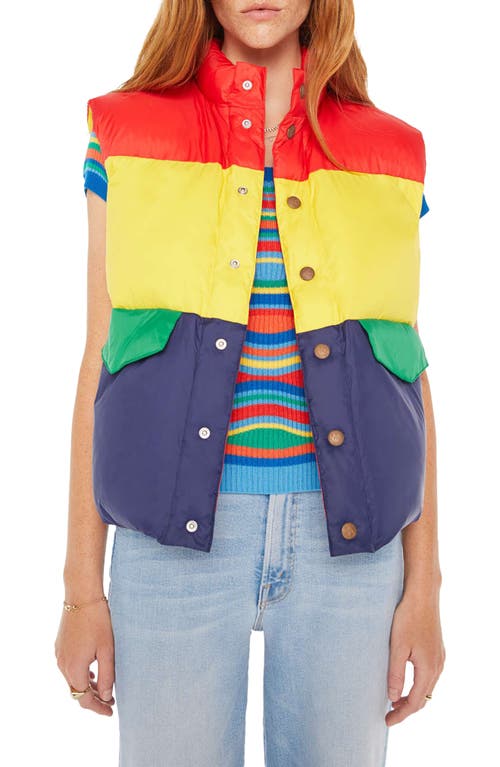 MOTHER The Pillow Talk Puffer Vest in Building Blocks at Nordstrom, Size X-Small