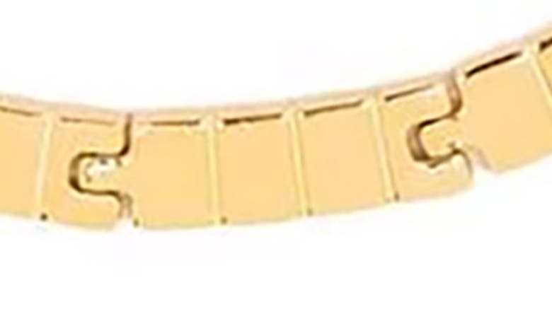 Shop Ivi Los Angeles Slim Slot Chain Necklace In Yellow Gold