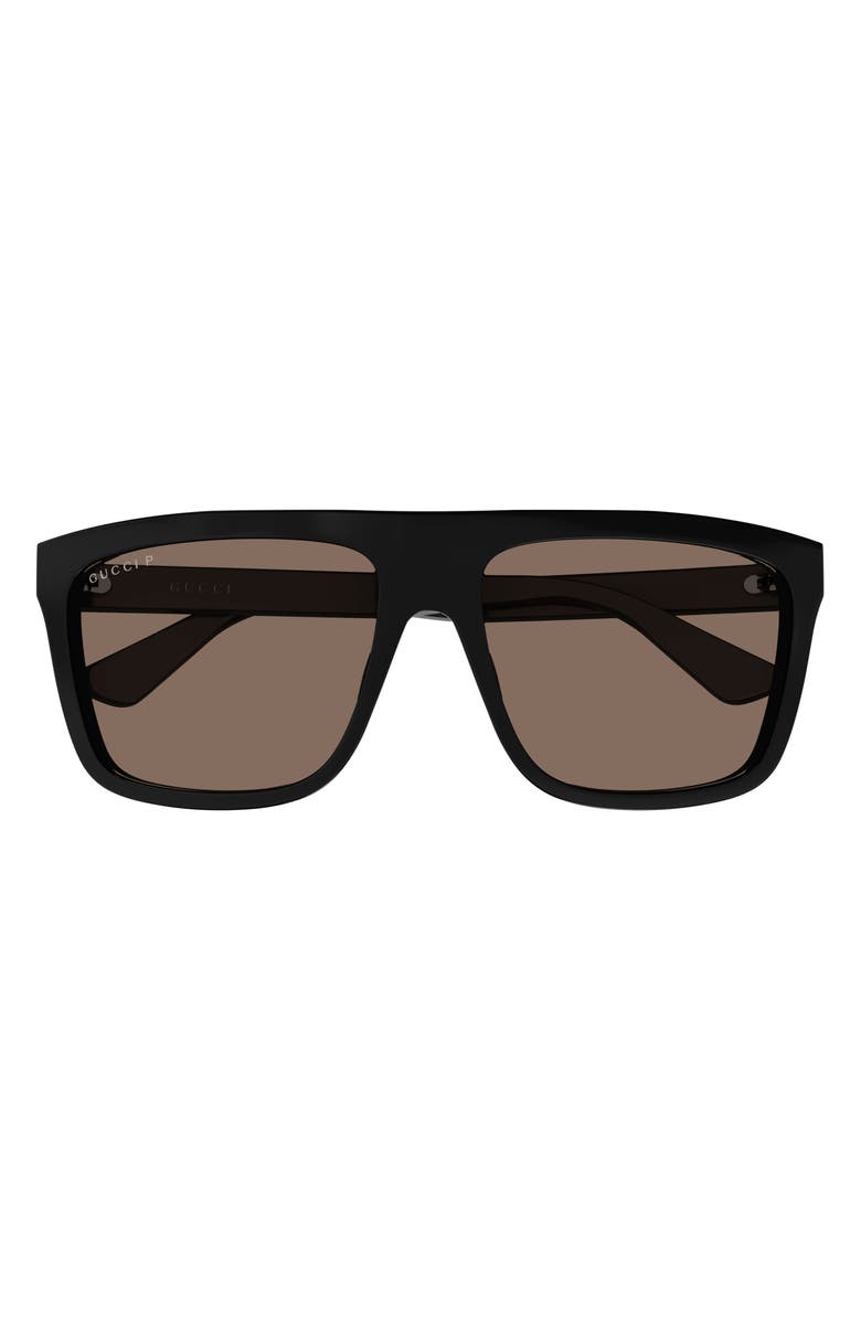 Gucci 59mm Polarized Square Sunglasses Nordstrom 