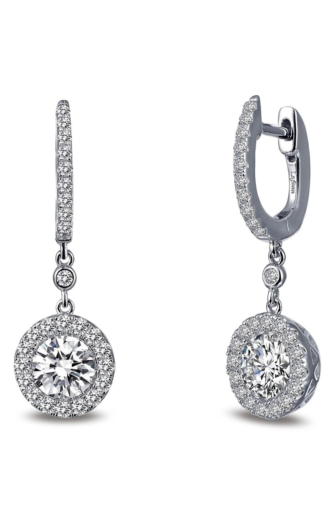 Lafonn Classic Halo Drop Earrings Nordstrom