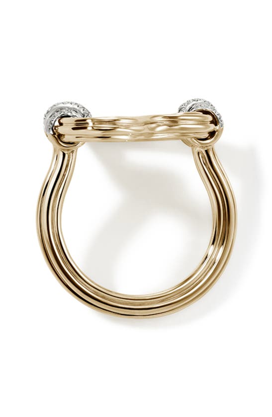 John Hardy Bamboo Collection Heart Ring In Gold