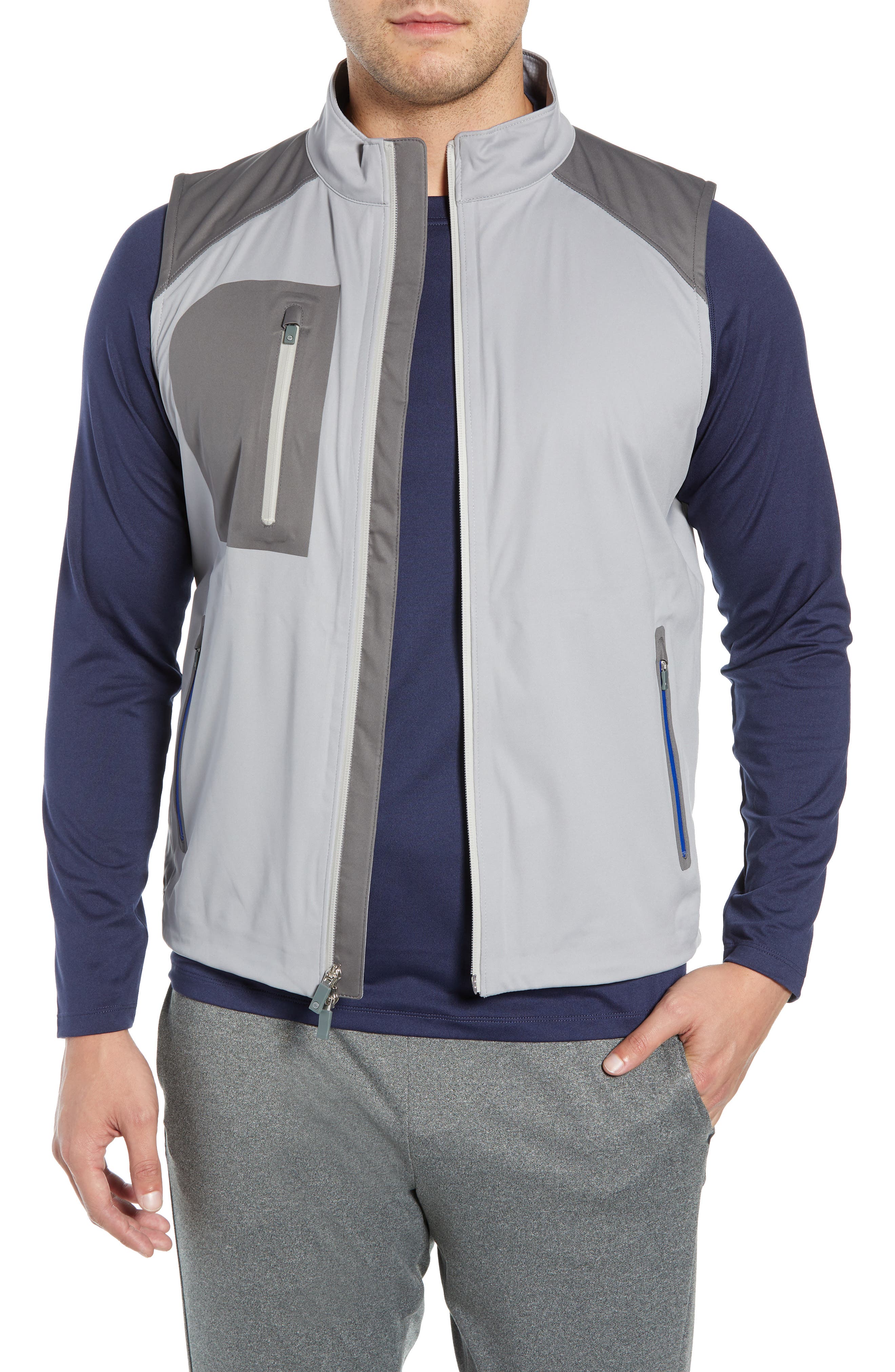 Peter Millar Calgary Stretch Shower Vest, Grey