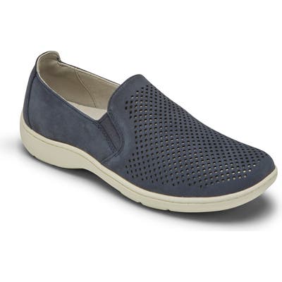 Aravon Lia Slip-On Sneaker, EE - Blue